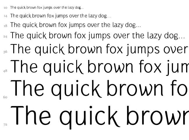 Gauntlet font waterfall