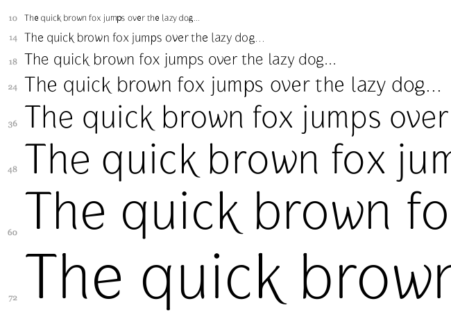 Gauntlet font waterfall