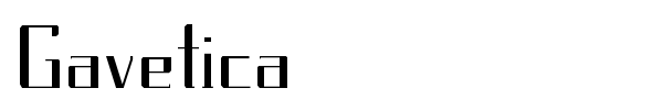 Gavetica font preview