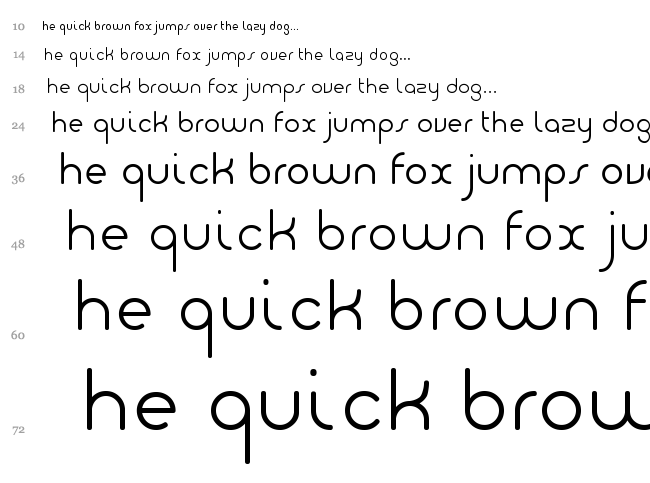 Giro font waterfall
