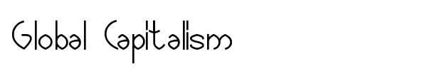 Global Capitalism font