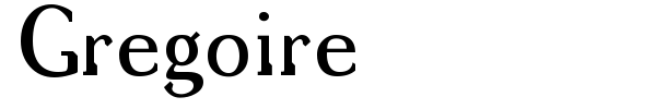 Gregoire font