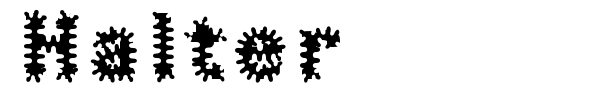 Halter font preview