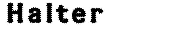 Halter font preview