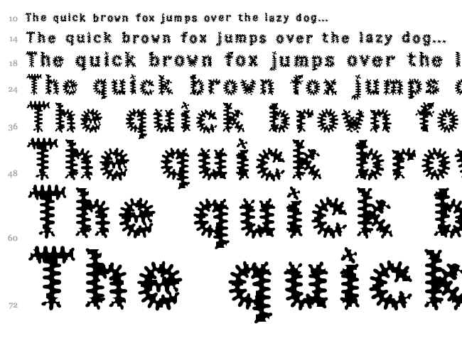Halter font waterfall
