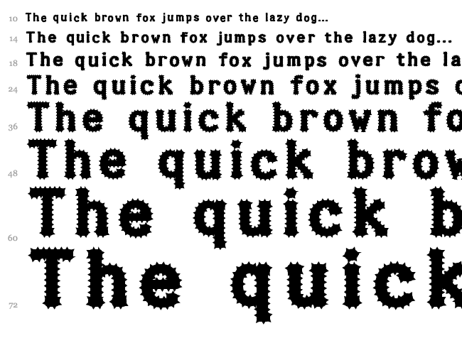 Halter font waterfall