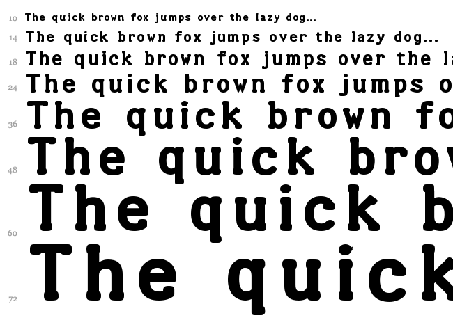 Halter font waterfall