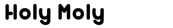 Holy Moly font