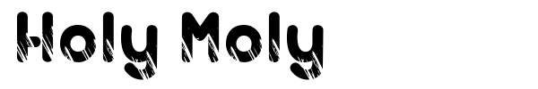Holy Moly font preview