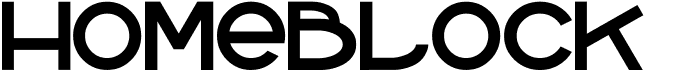 Homeblock font