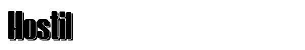 Hostil font
