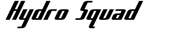 Hydro Squad font