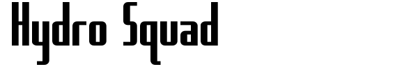 Hydro Squad font preview