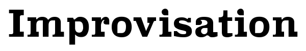 Improvisation font