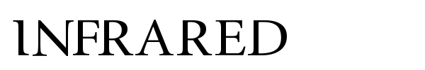 InfraRed font