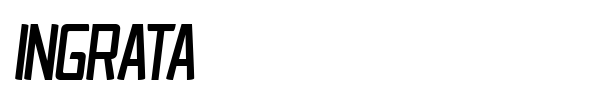 Ingrata font