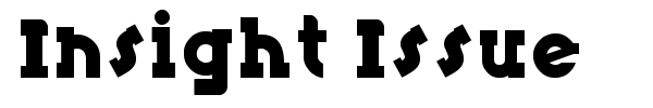 Insight Issue font