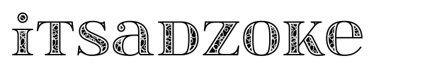 itsadzoke font