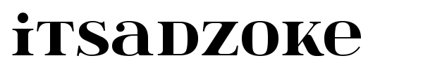 itsadzoke font preview