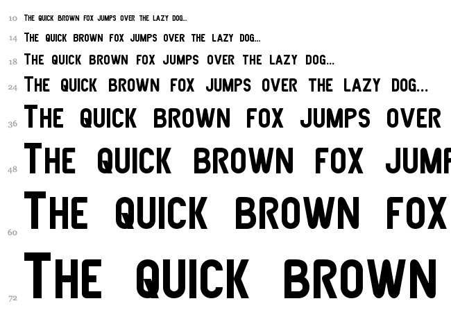 Joystick font waterfall