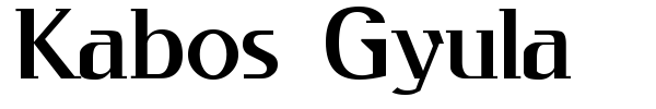 Kabos Gyula font