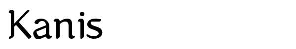 Kanis font