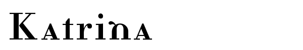 Katrina font