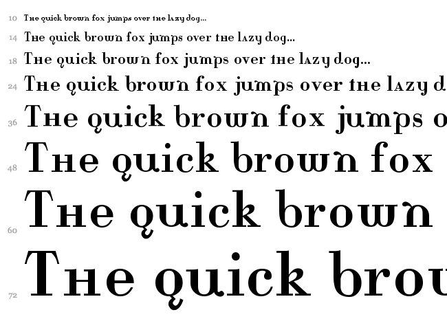 Katrina font waterfall