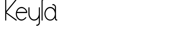 Keyla font preview