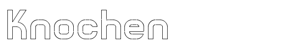 Knochen font preview