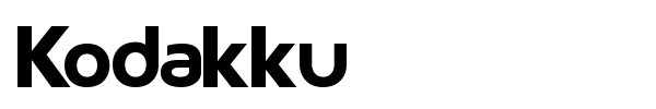 Kodakku font