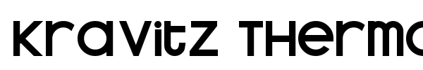 Kravitz Thermal font preview