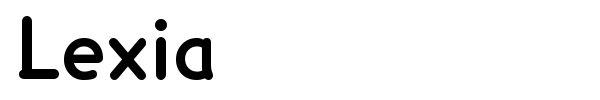 Lexia font