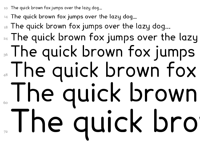 Lexia font waterfall