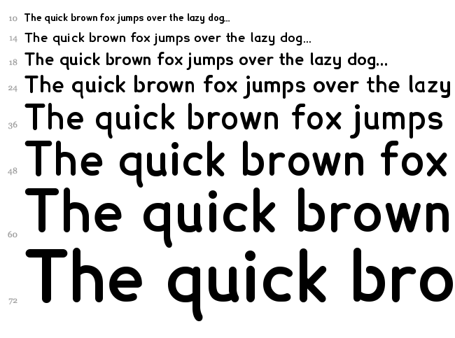 Lexia font waterfall