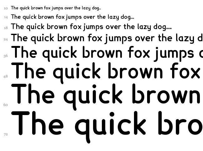 Lexia font waterfall