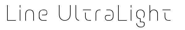 Line UltraLight font