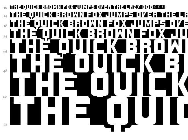 Lines font waterfall