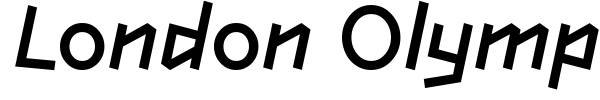 London Olympics 2012 font