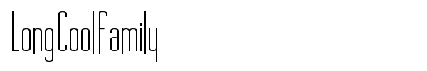 Long Cool Family font