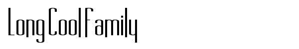 Long Cool Family font preview