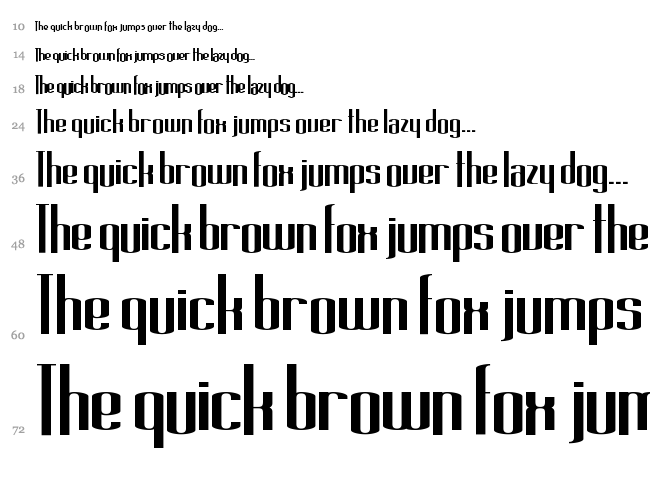 Long Cool Family font waterfall