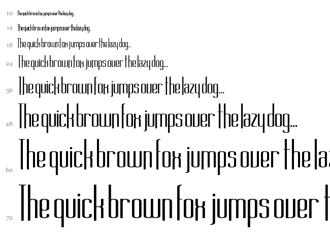 Long Cool Family font waterfall