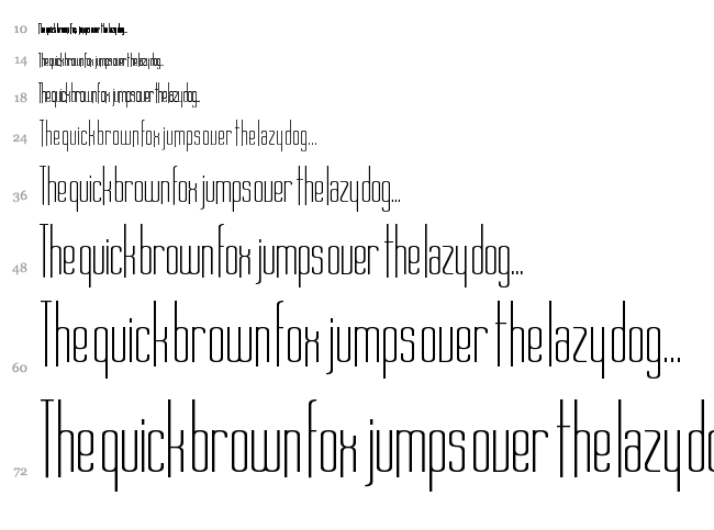 Long Cool Family font waterfall
