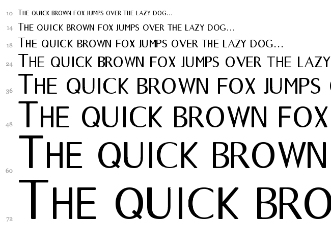 LongTime font waterfall