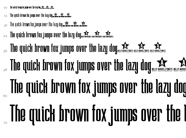 Lost Winner font waterfall
