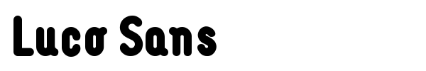 Luco Sans font