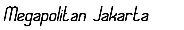 Megapolitan Jakarta font