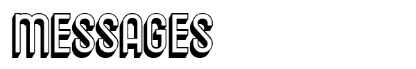 Messages font