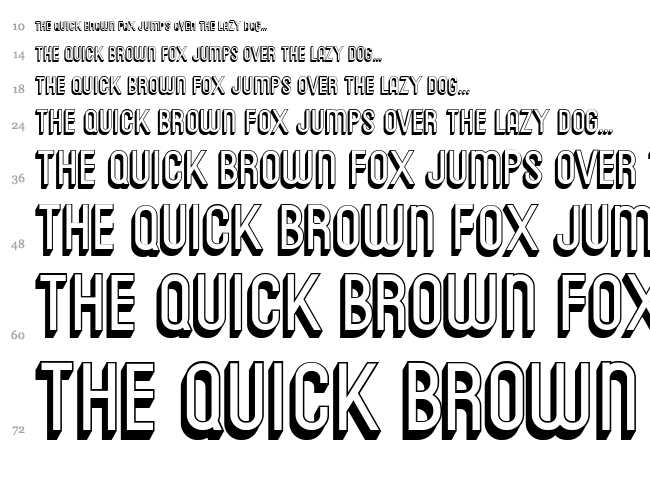 Messages font waterfall